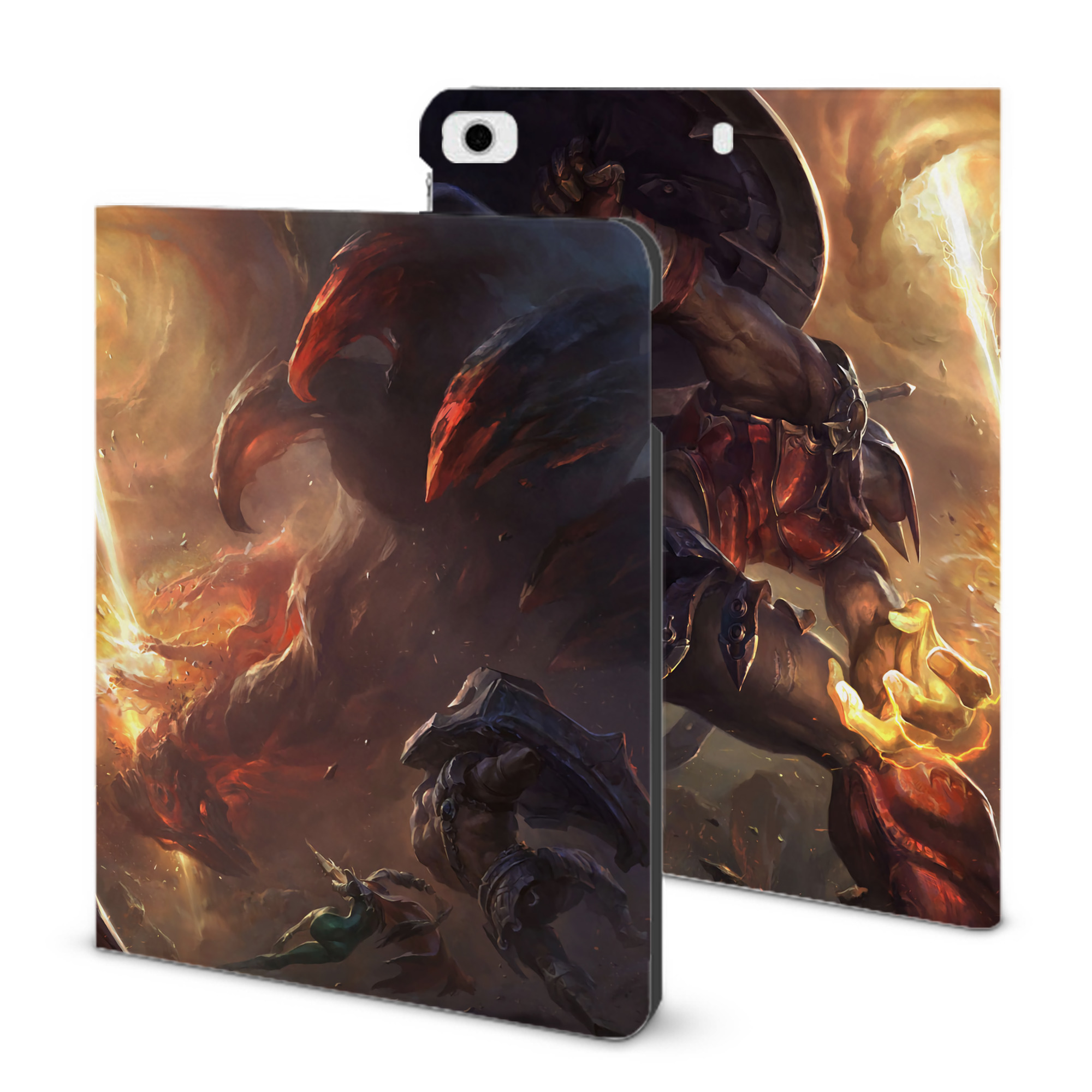 （画像用） リーグ・オブ・レジェンド League of Legends LOL IPad ケース ブック型 PUレザー TPU 耐衝撃 軽量 薄型 ペン収納なし 全面保護 IPad 各モデル対応